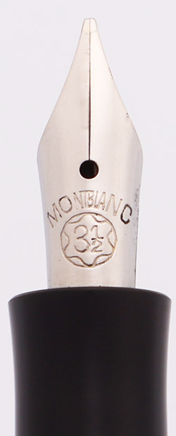 Montblanc 333-1/2 Fountain Pen (1940s) - Basic Black w/GT, Piston